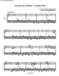 System of a down lonely day