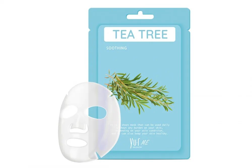 Маски yu r. Tea tree маска тканевая. маска для лица c экстрактом чайного дерева yu-r me тea tree sheet mask, 25 g. маска для лица yu.r me. yur me маски тканевые.