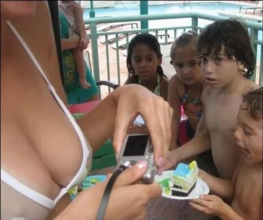 Staring at boobs.