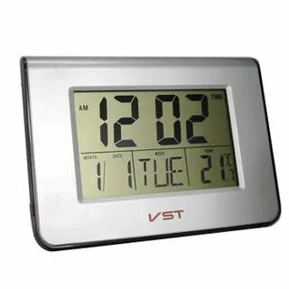 Как настроить время на часах vst электронные
