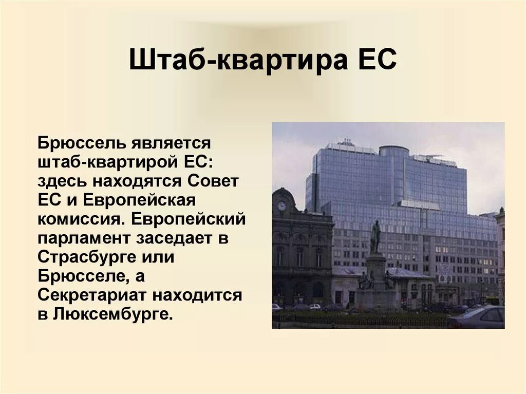 В каком году образована организация. Европейский Союз штаб квартира в Брюсселе. Год образования ЕС И штаб квартира. ЕС местоположение штаб квартиры. Штаб квартира Евросоюза презентация.