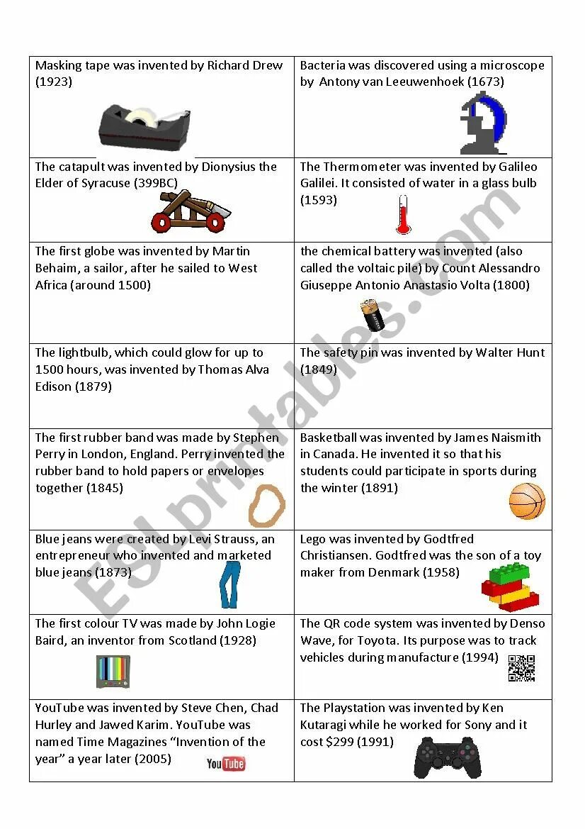 Inventions exercises. Passive voice inventions. passive voice inventions worksheets. passive voice speaking exercises. passive voice board game intermediate.