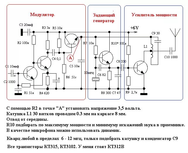 Схема двухтактного передатчика для телеуправления " Паятель.Ру - Все электронные
