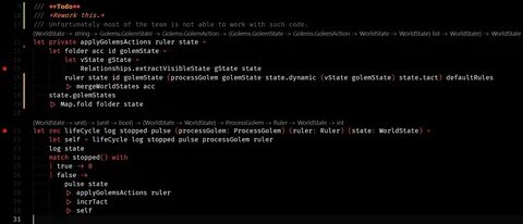 Picked code