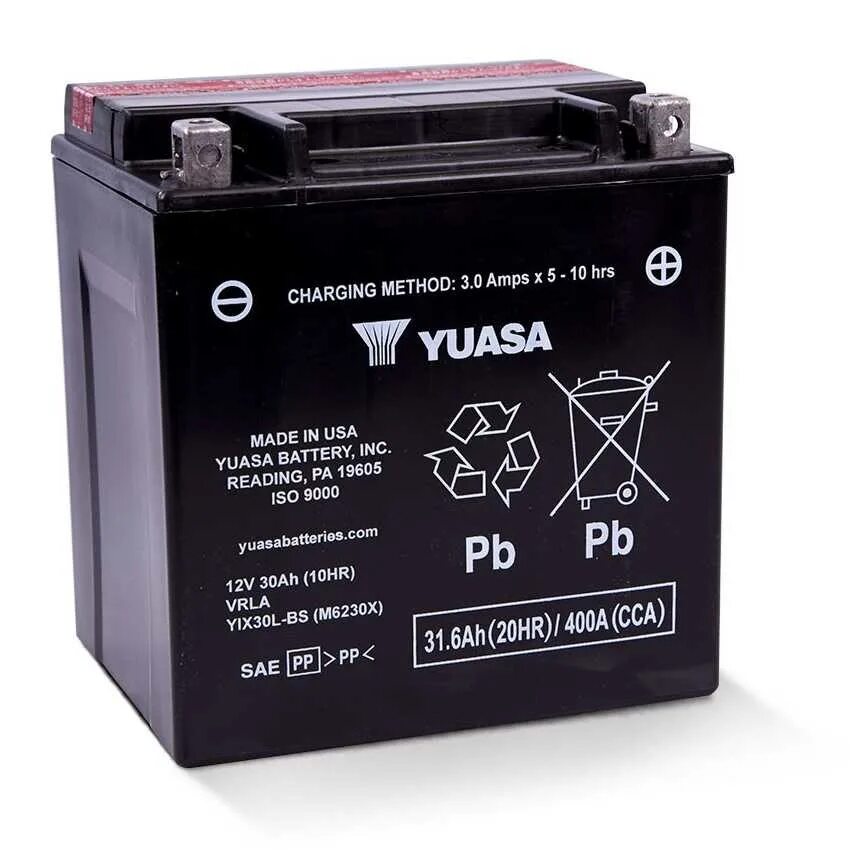 Аккумулятор yix30l-BS. Yuasa yix30l-BS. Аккумулятор Yuasa yix30l-BS (12v / 30ah). АКБ для мотоцикла Yuasa 6 Ач.