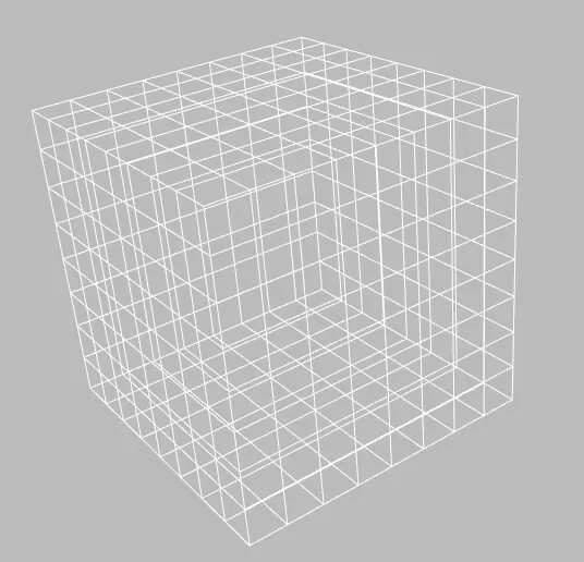 Mesh cube. Mesh cube