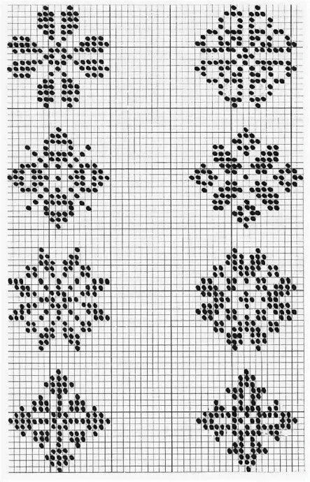 Снежки схемы. Жаккардовые узоры спицами снежинки. Жаккардовые узоры для вязания спицами схемы Снежинка. Норвежские узоры. Вышивка снежинки крестиком.