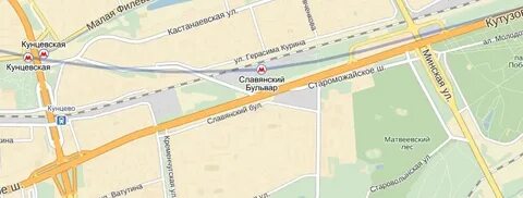 Метро славянский бульвар адрес