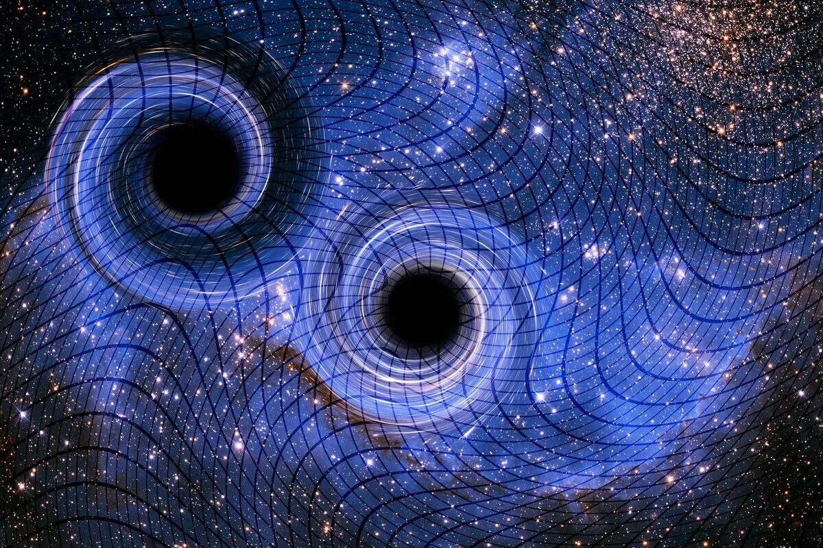 Искаженное пространство времени. Черных дыр. Микроскопические черные дыры. Чёрные дыры во Вселенной. Столкновение чёрных дыр.