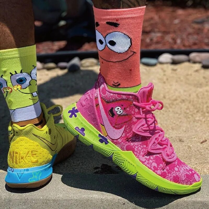 Spongebob 5. Nike Kyrie 5 Spongebob. Nike Kyrie 5 Spongebob Squarepants. Nike Kyrie 5 Патрик. Кроссовки Nike Kyrie 5 Spongebob.