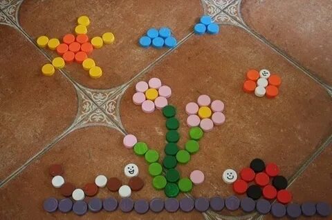 Игры с пластиковыми крышками