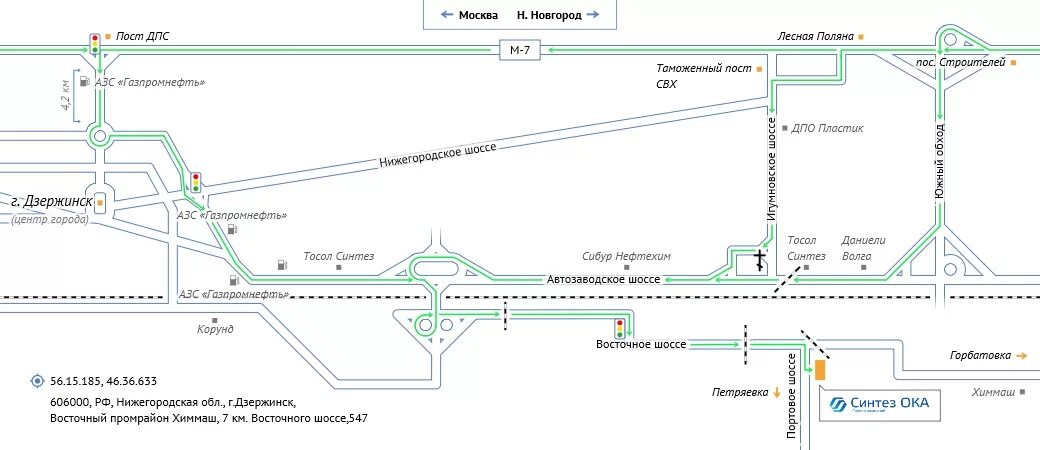 Карта автобусов дзержинск нижегородская