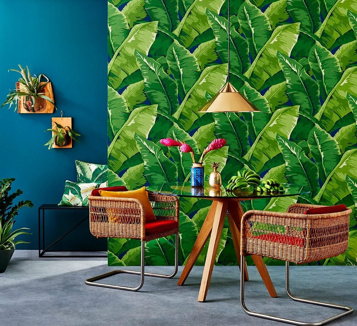 Аффреско пальмовые листья. Тропический стиль в интерьере. Комната в тропическом стиле. Интерьеры в стиле тропиков.