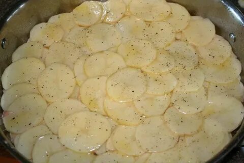 Картошка с сыром слоями