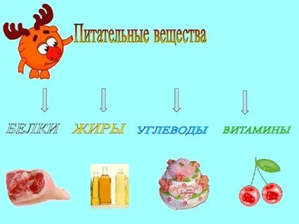 Буквы питательных веществ