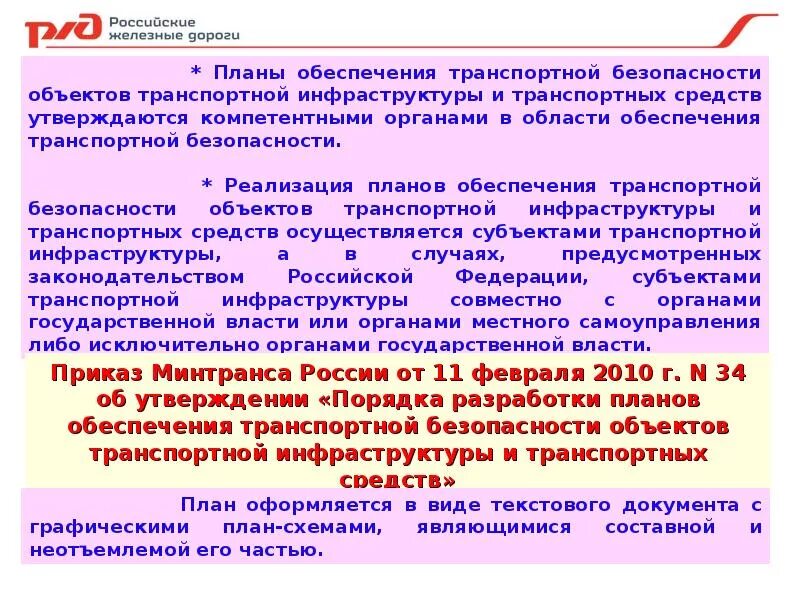 Субъект транспортной инфраструктуры. Методы обеспечения транспортной безопасности. План обеспечения транспортной безопасности. Объекты обеспечения безопасности. Зона безопасности оти