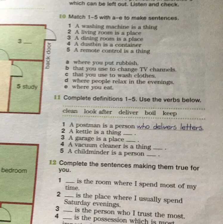 Match 1-5 with a-e to make sentences. Match to make sentences. Match the Parts to make sentences.. Read the sentences. Make them true. Match the halves to make sentences