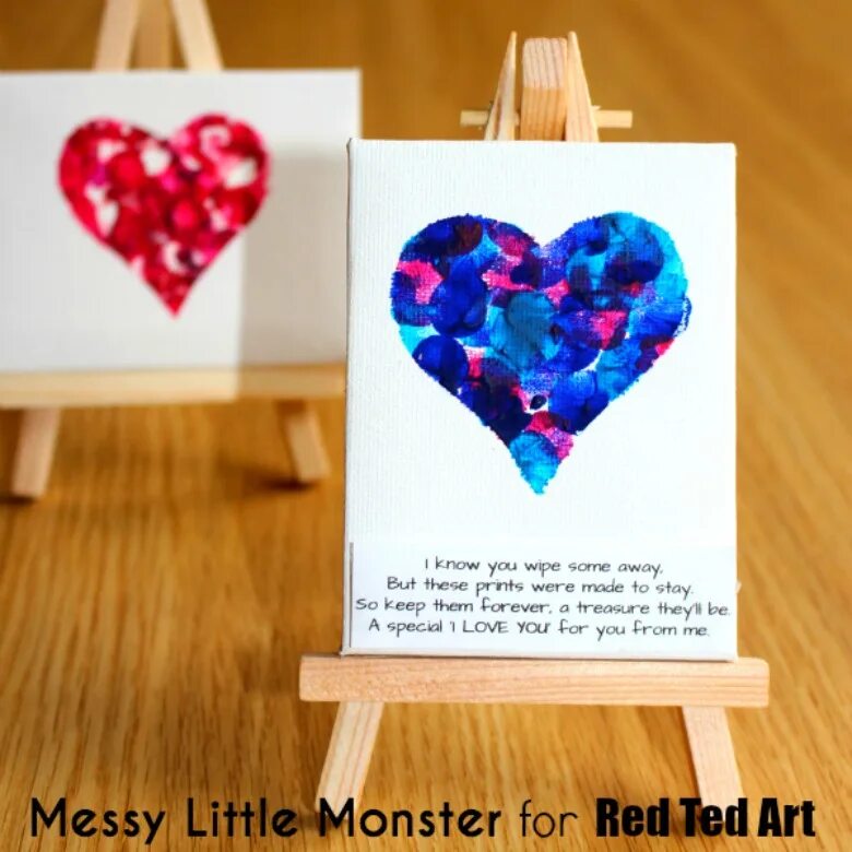 Valentine Card Craft for Kids. Valentine's Day Canvas Painting ideas easy. Подарок учителю сердечки пальцамиина хрлсте. Valentine's Day Cards for Kids Craft.