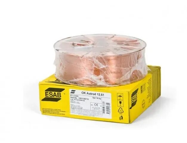 1251104600). Проволока сварочная ok autrod 12. 51. Сварочная проволока esab 0. 8 mm (катушка 5 kg).