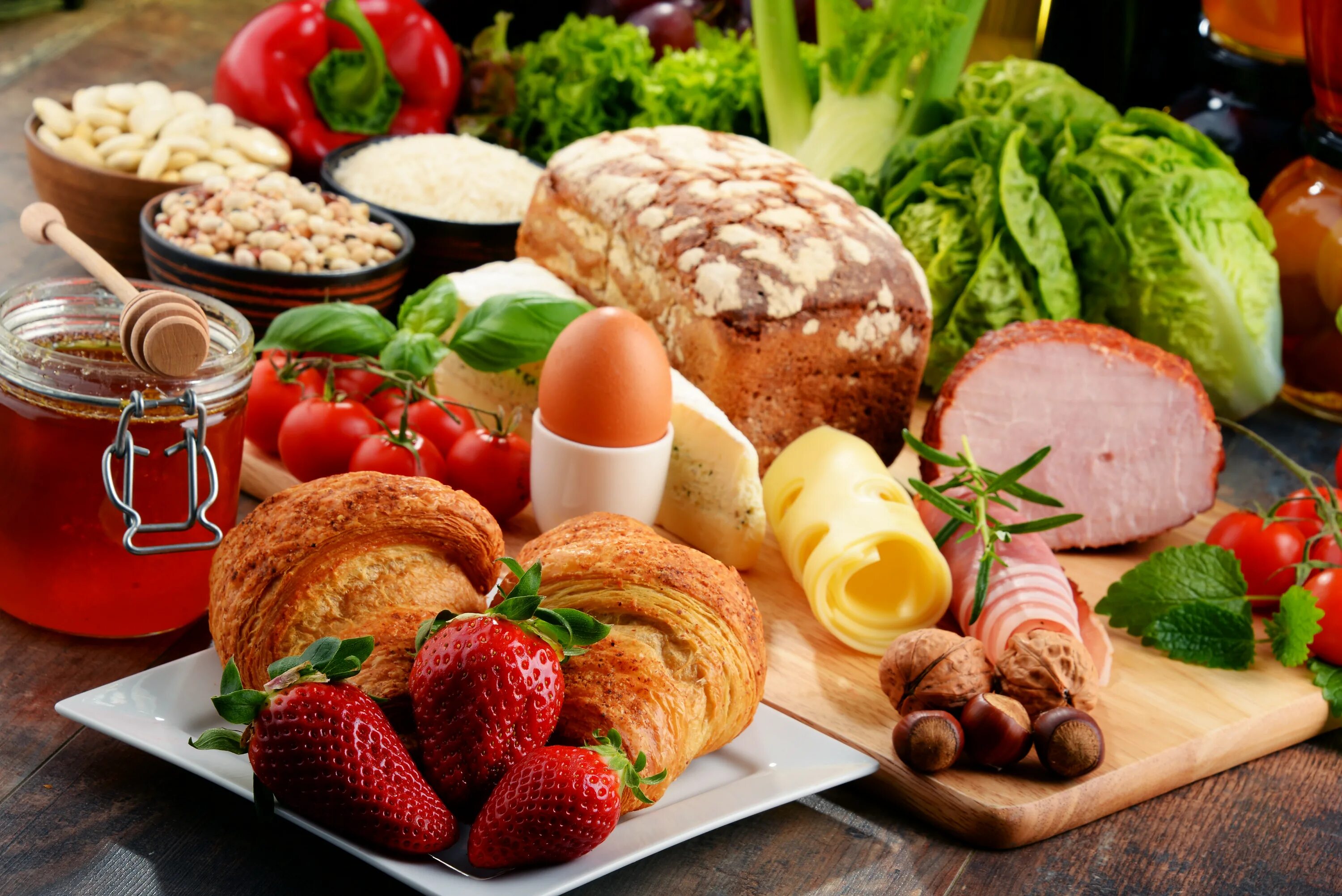 Bread and meat