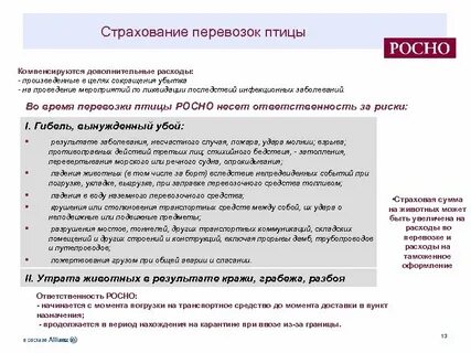 Страховая сумма расходов