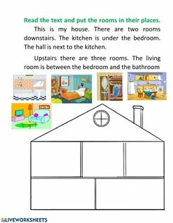 My house worksheets for kids