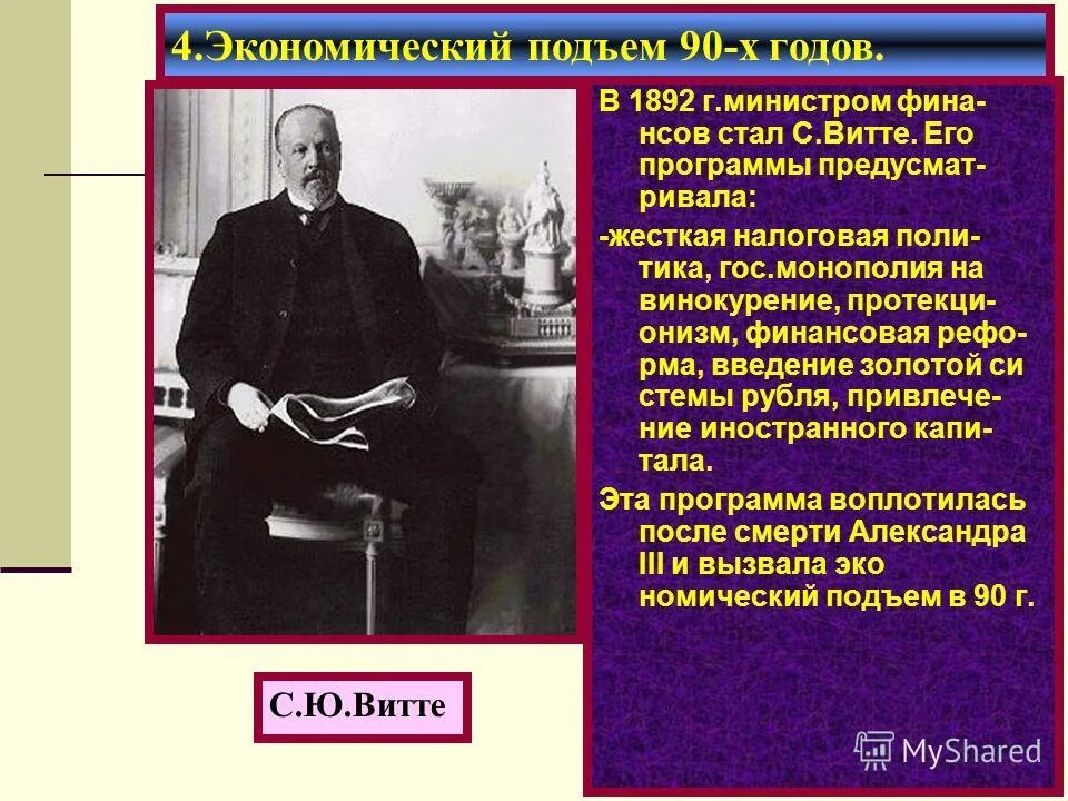 Экономическое развитие в годы правления. Бунге Вышнеградский Витте таблица. Экономическая политика Вышнеградского.