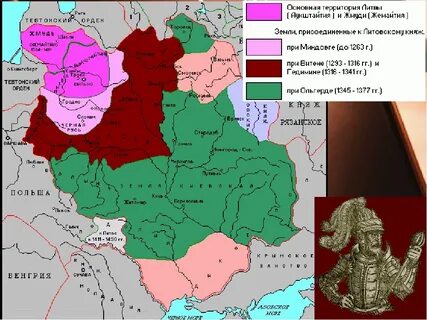 Территория великого княжества литовского на карте