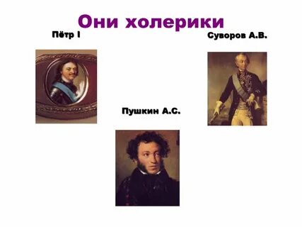 Темпераменты великих людей