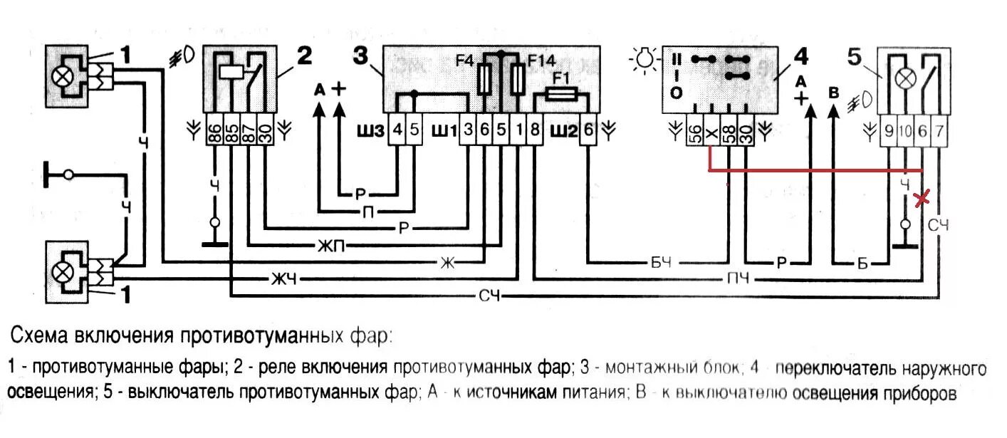 Как подключить птф на ваз. Схема противотуманных фар 2110. Схема подключения противотуманок 2110. Схема противотуманных фонарей ВАЗ 2110. Схема включения противотуманных фар ВАЗ 2112.