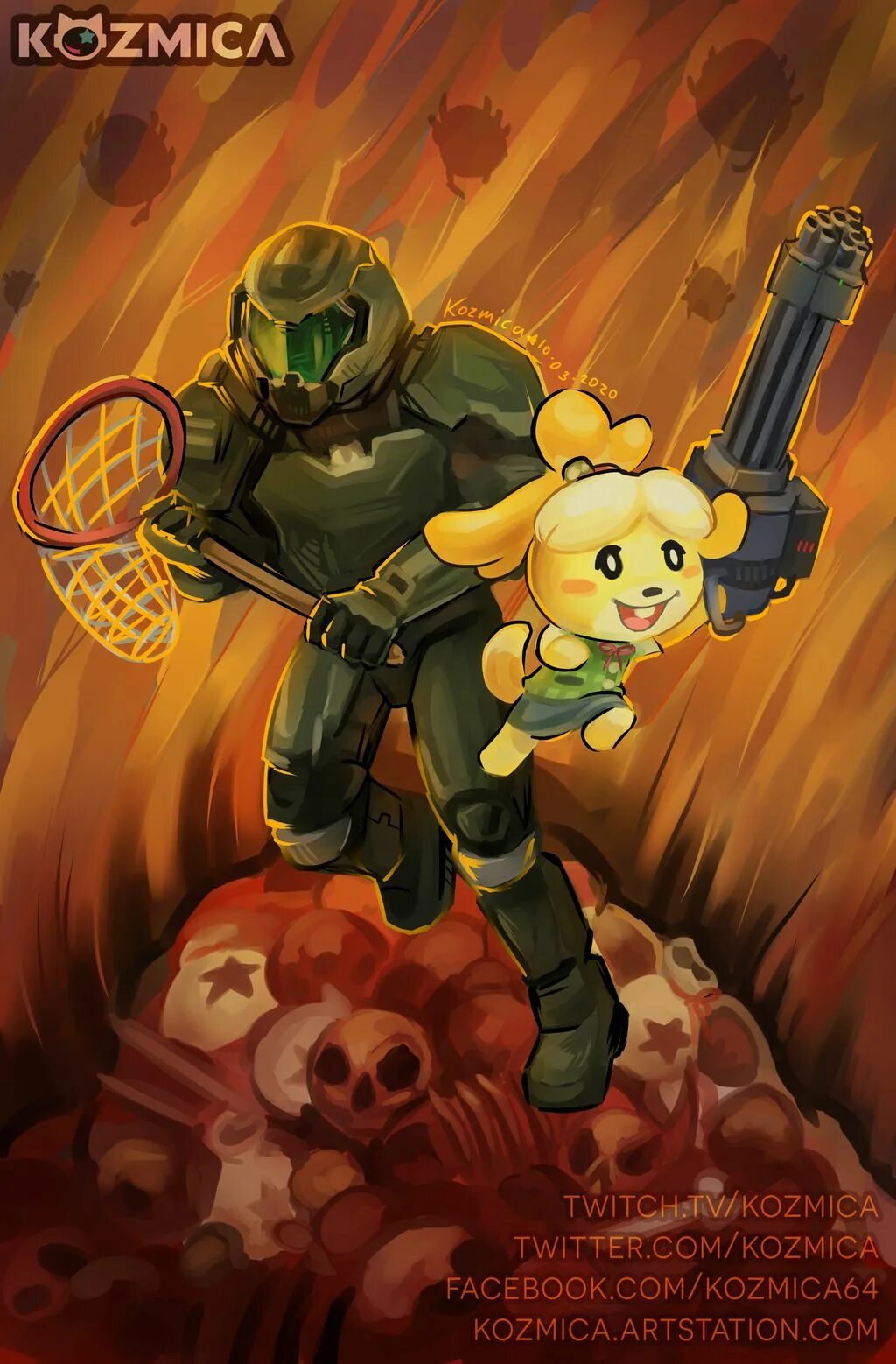 Doom animals. Дум и Энимал Кроссинг. Doom x animal Crossing.