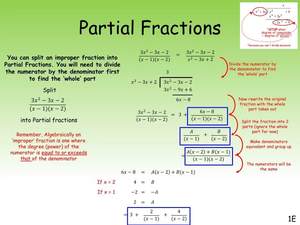 Partial fractions. Partial fraction decomposition. Parts of fraction. Fraction перевод