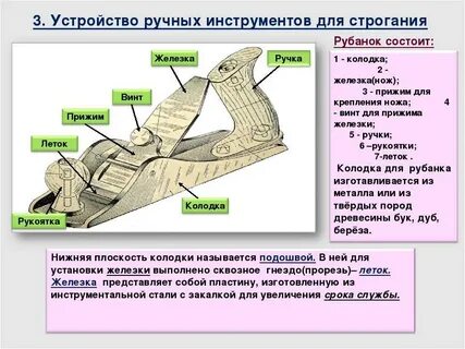 Рубанок инструкция