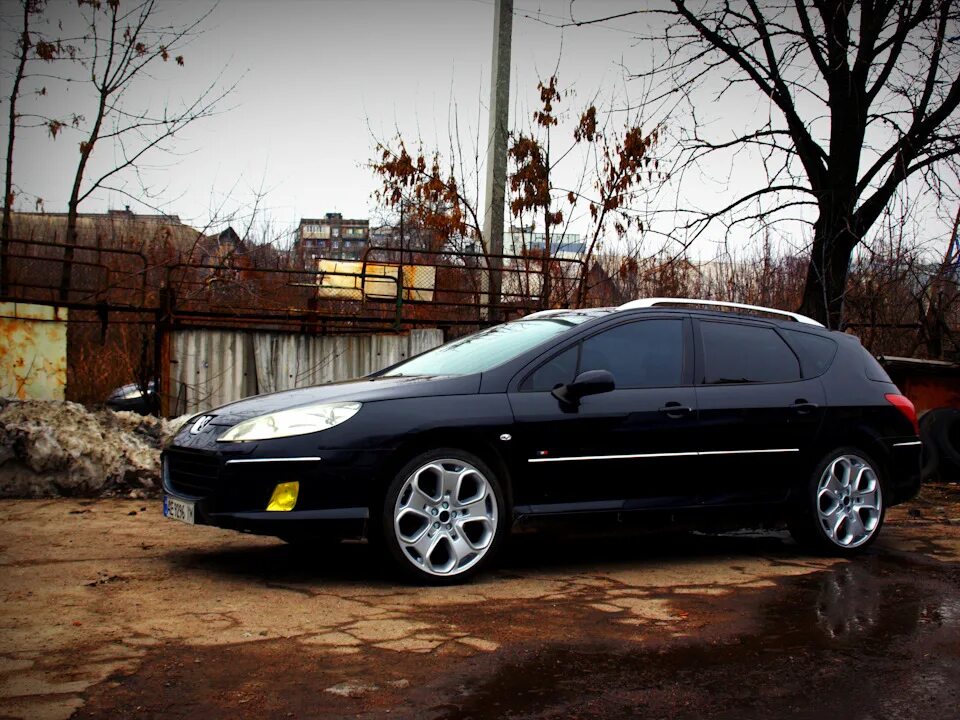 Пежо 407 на 18 дисках фото Красота, ничего не скажешь! Peugeot 407 Coupe, 2,2 л, 2006 года колёсные диски