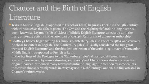 Middle english literature