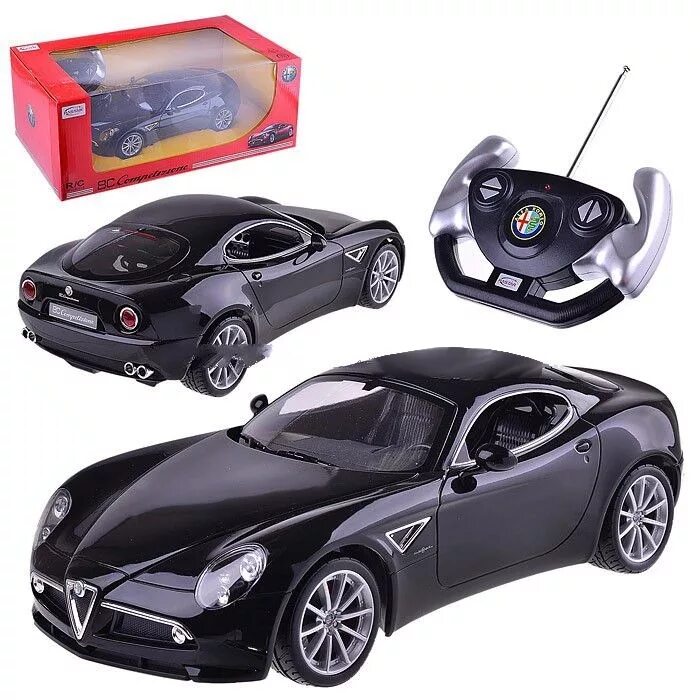 игрушка alfa romeo 8c. подарок мальчику. скажите где машинки. машинка на аккум. электромобиль молния маккуин.
