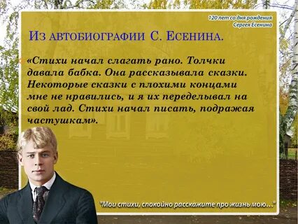 Образование есенина