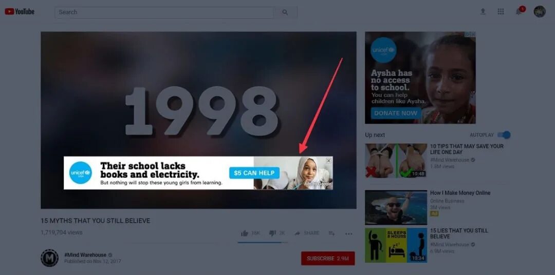 Ad video youtube