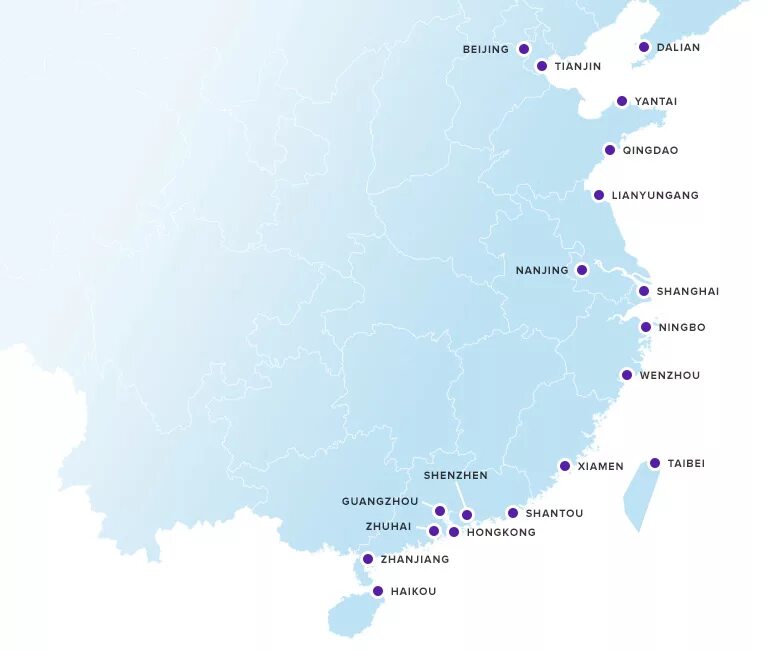 Город и порт в китае. Порты Китая на карте. Основные Порты Китая на карте. Крупные Порты Китая на карте. Морские Порты Китая на контурной карте.