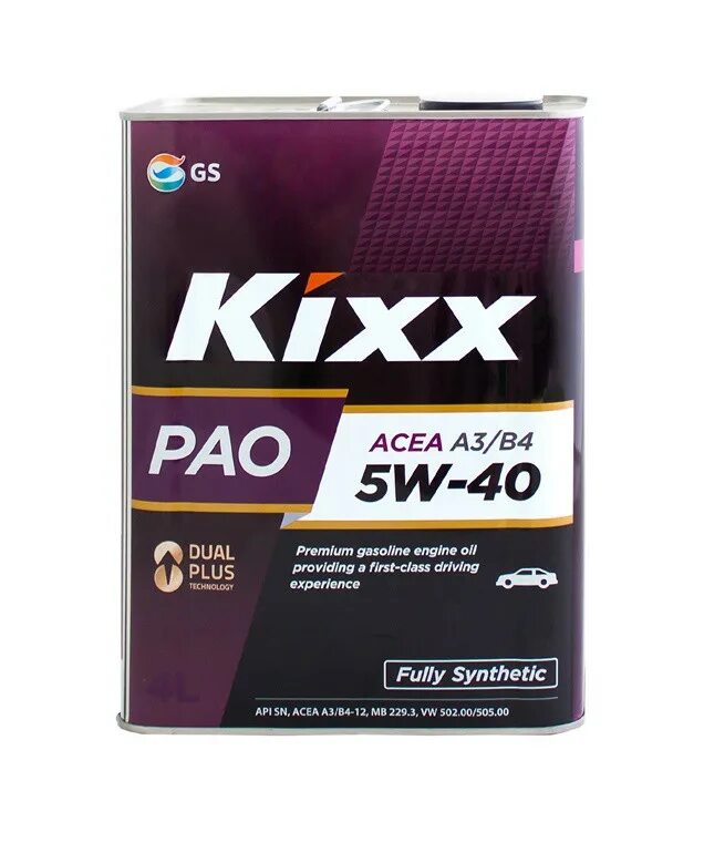Pao a3 b4. Kixx pao 5-30. kixx pao a3/b4 5w-30. kixx pao 1. масло моторное 5w30 a3/b4 kixx pao синт.(l209044te1) metal 4л.