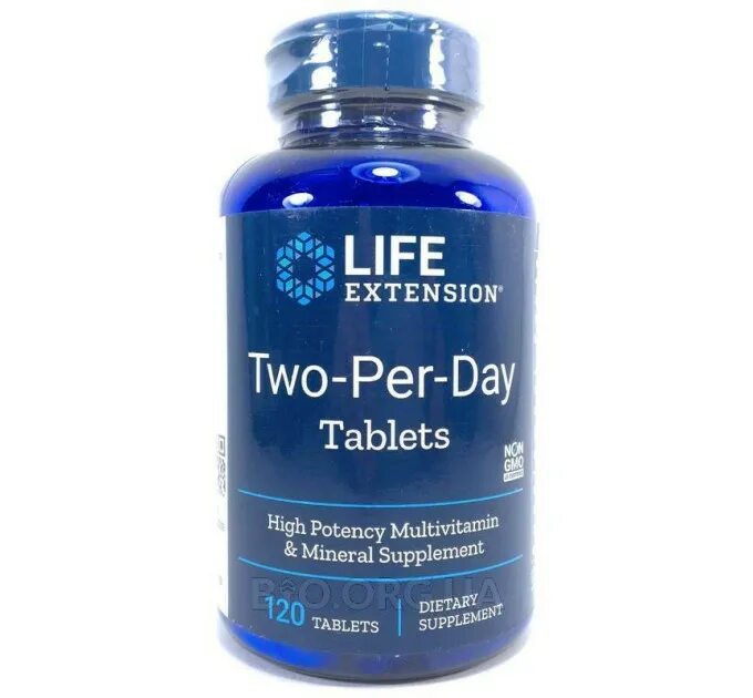 Two per Day Multivitamin. Life Extension two-per-Day Tablets. Life Extension two-per-Day. 2 per day