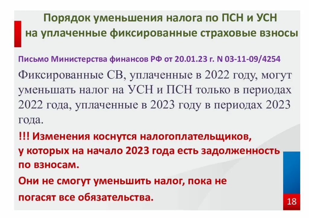 Льгота страховые взносы 2023