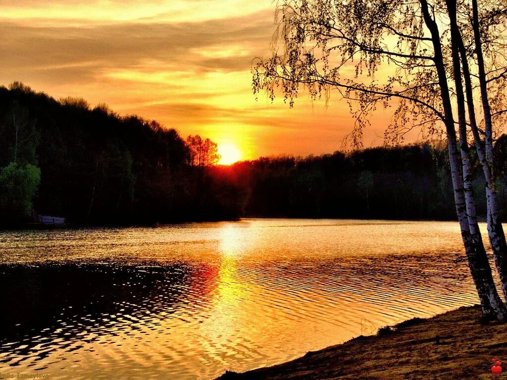 Добрый вечер пейзаж. Вечерний пейзаж. Природа вечер. Весенний закат на реке. Добрый вечер у озера.