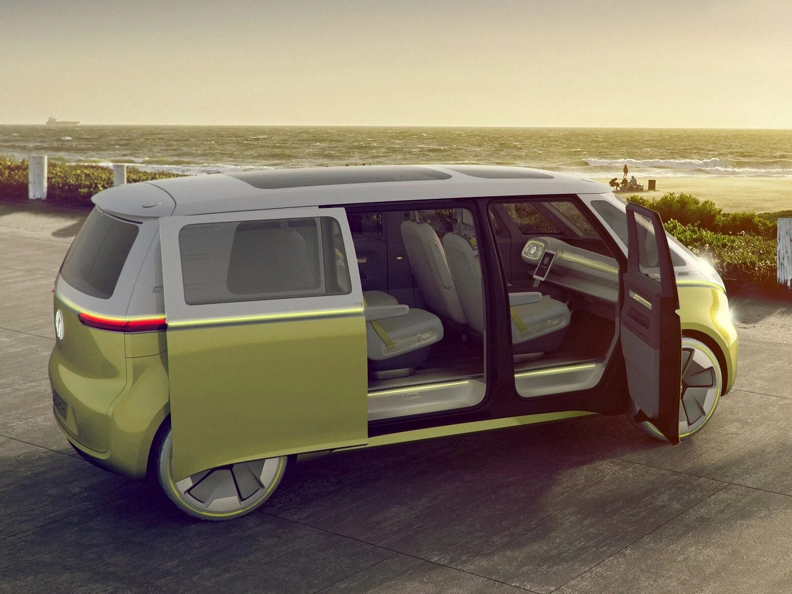 Volkswagen buzz. Фольксваген ID Buzz. Volkswagen i.d. Buzz. Фольксваген микробус 2020. Volkswagen ID минивэн.