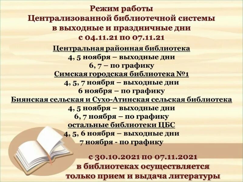 График центральной библиотеки. Режим работы ЦБС. Расписание центральной библиотеки. Режим работы ЦБС Белгород. Организация работы централизованной библиотечной системы 1985 года.