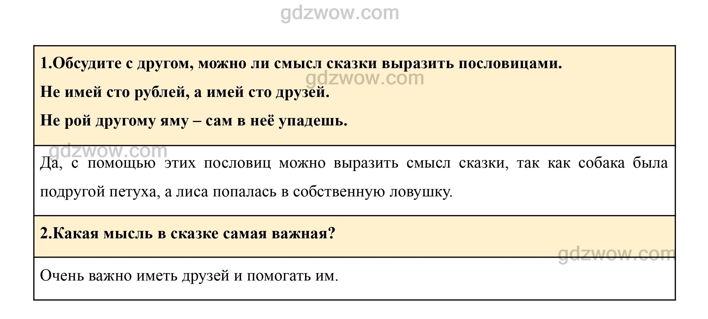 Литературное чтение 1 ответы на вопросы