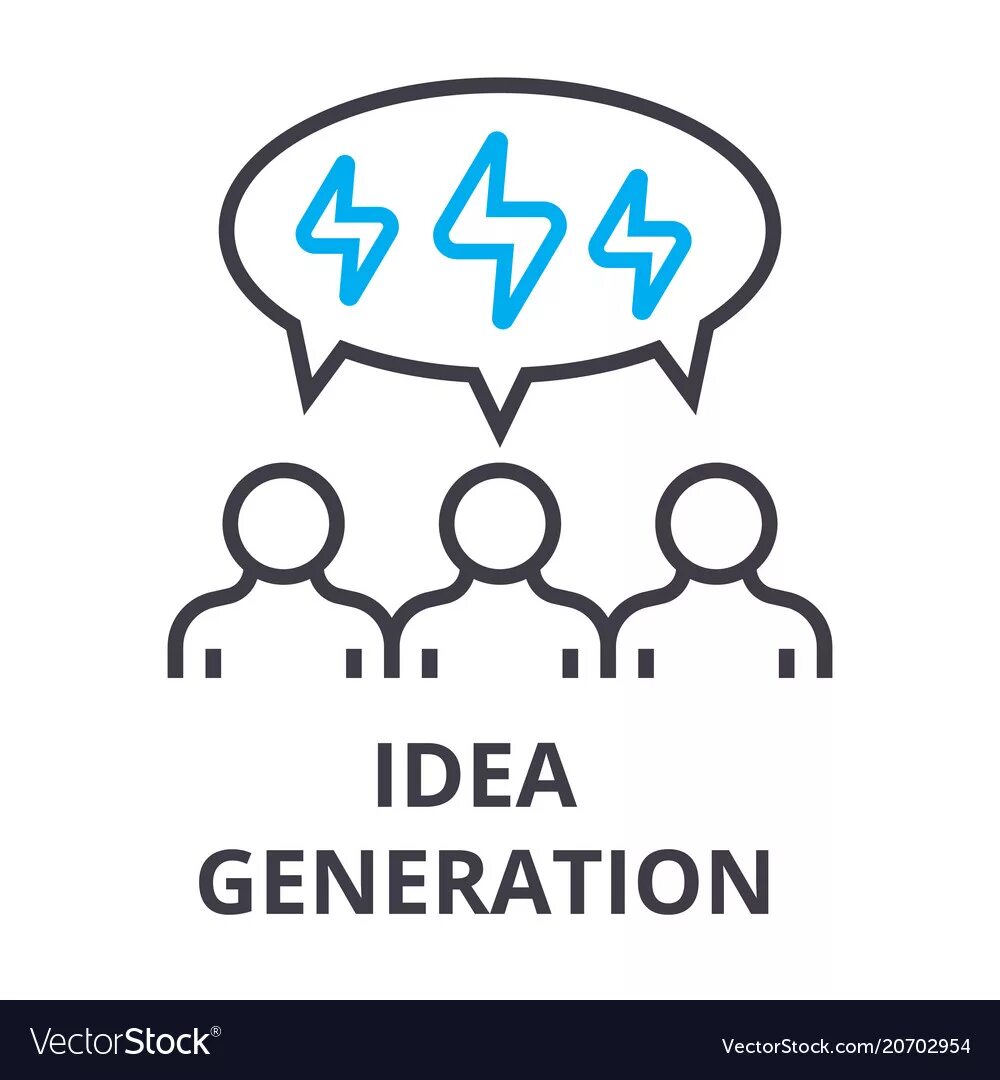 Idea Generation. Поколение иконка. Поколения symbol. Generation line.