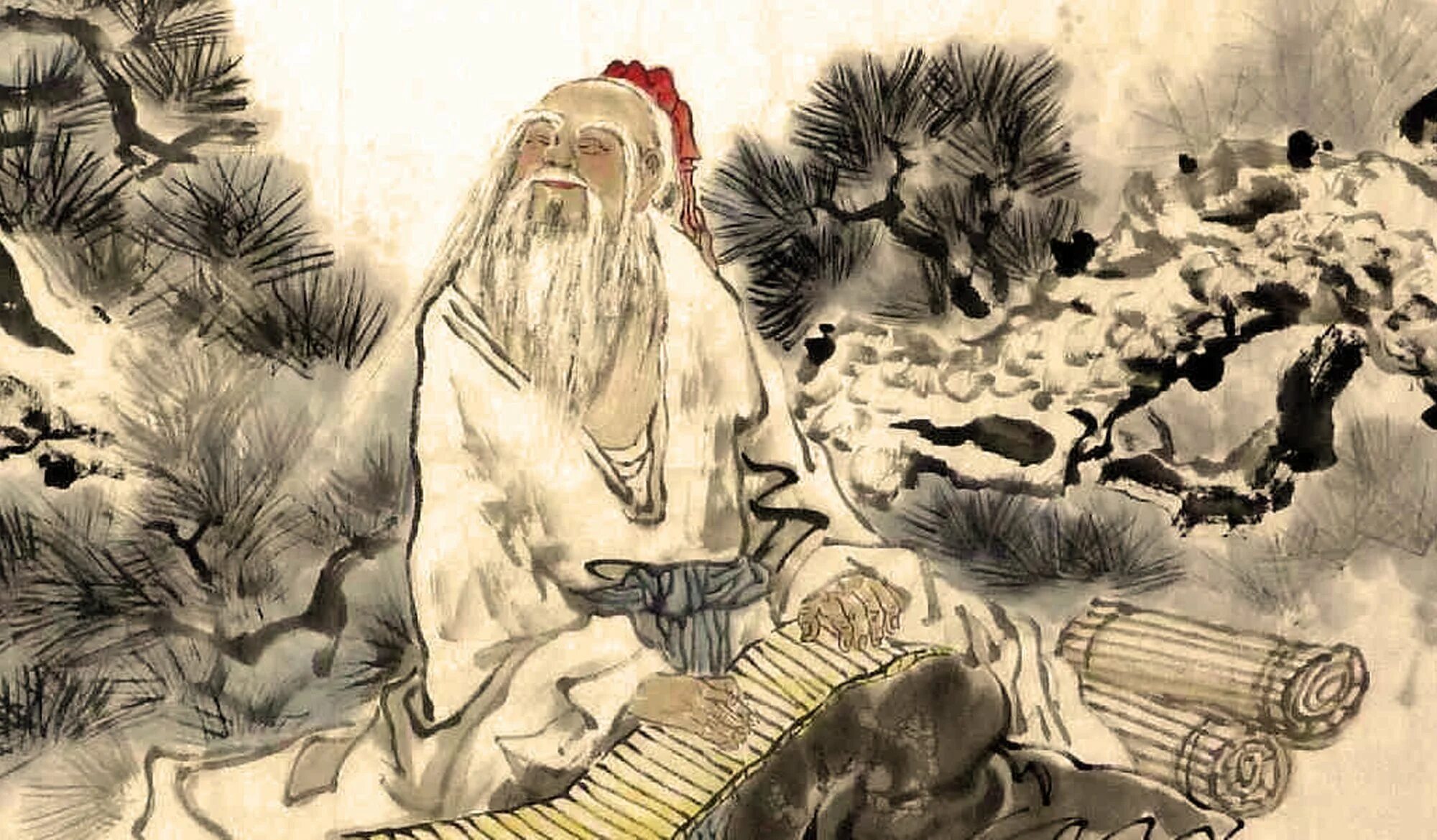 Китайская живопись Лао Цзы. Китайский мудрец Лао-Цзы. Китайская гравюра Лао Цзы. Лао Цзы древние изображения.