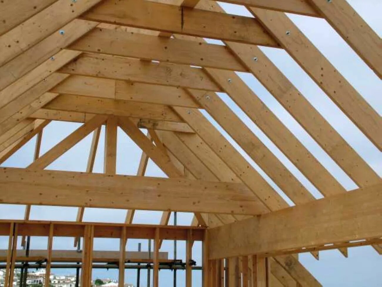 стропильная система крыши каркасник.