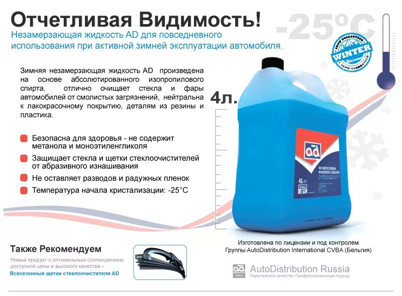 Как называется незамерзайка